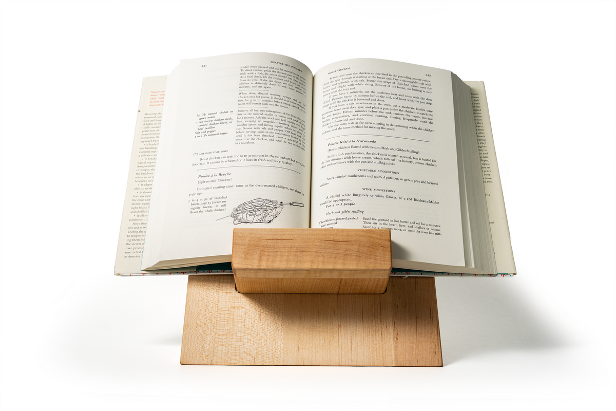 Adjustable Cookbook & Cutting Board Stand