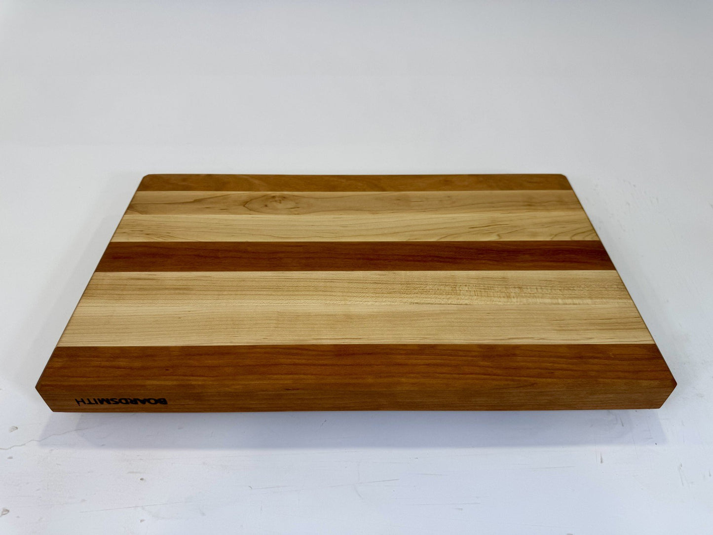 234-1 Maple & Cherry Striped Edge Grain 18 x 11.75 x 1.5 with Finger Grooves