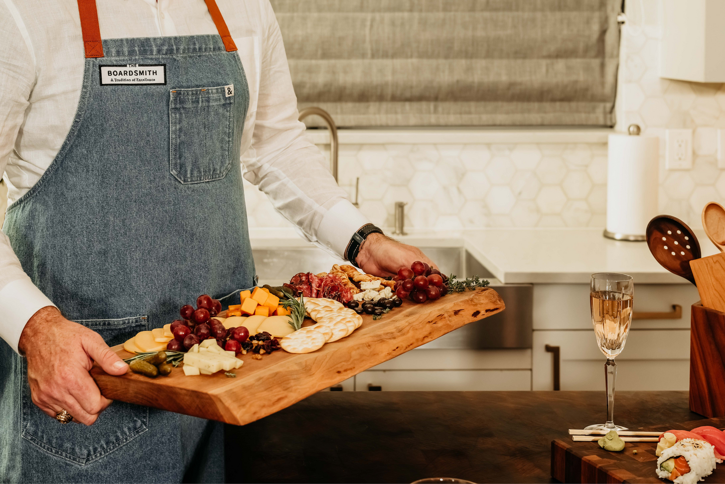 Walnut Charcuterie Board 10 X 22 X 1 1/4”