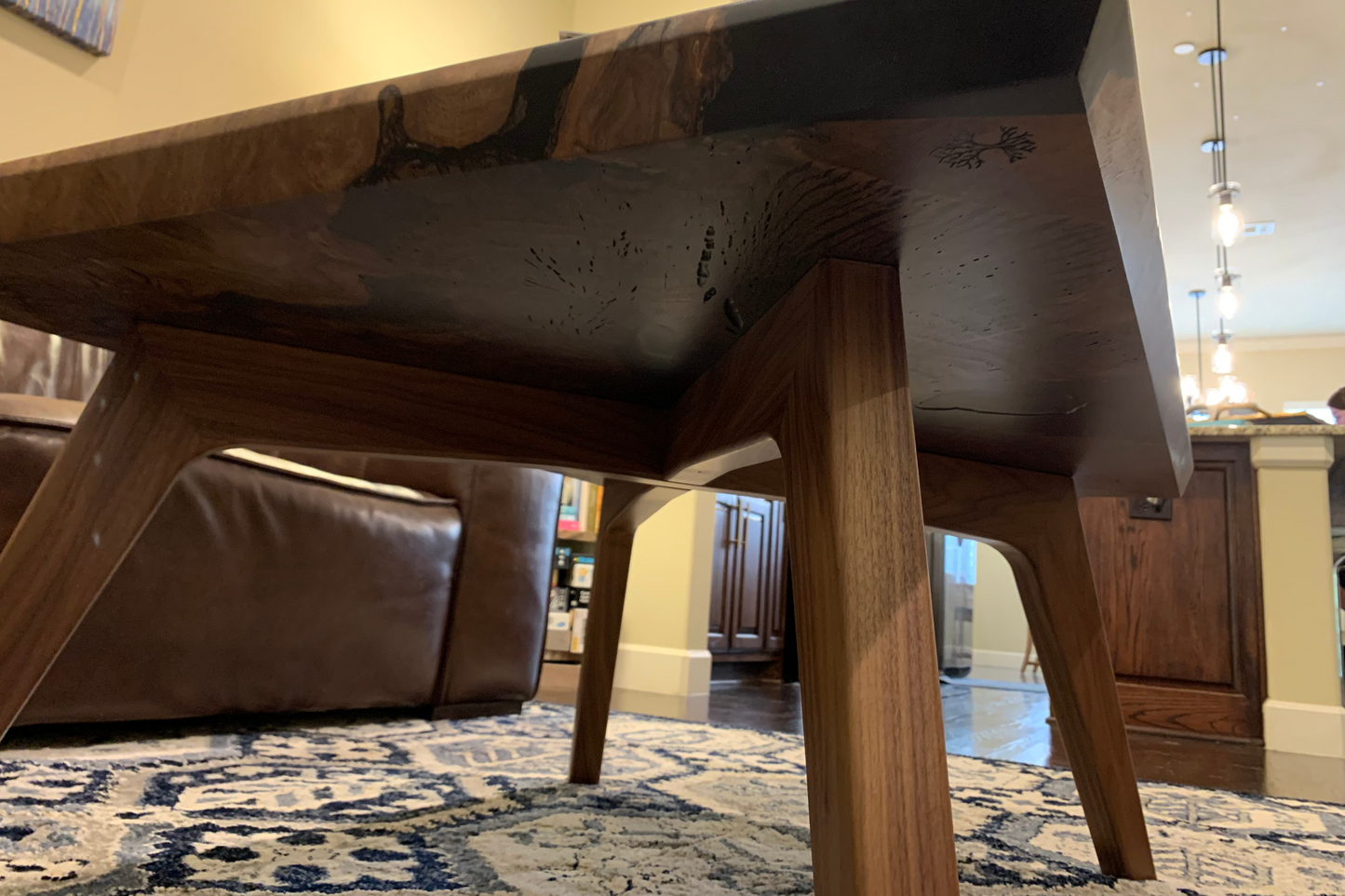 Walnut Epoxy Coffee Table (AVAILABLE)