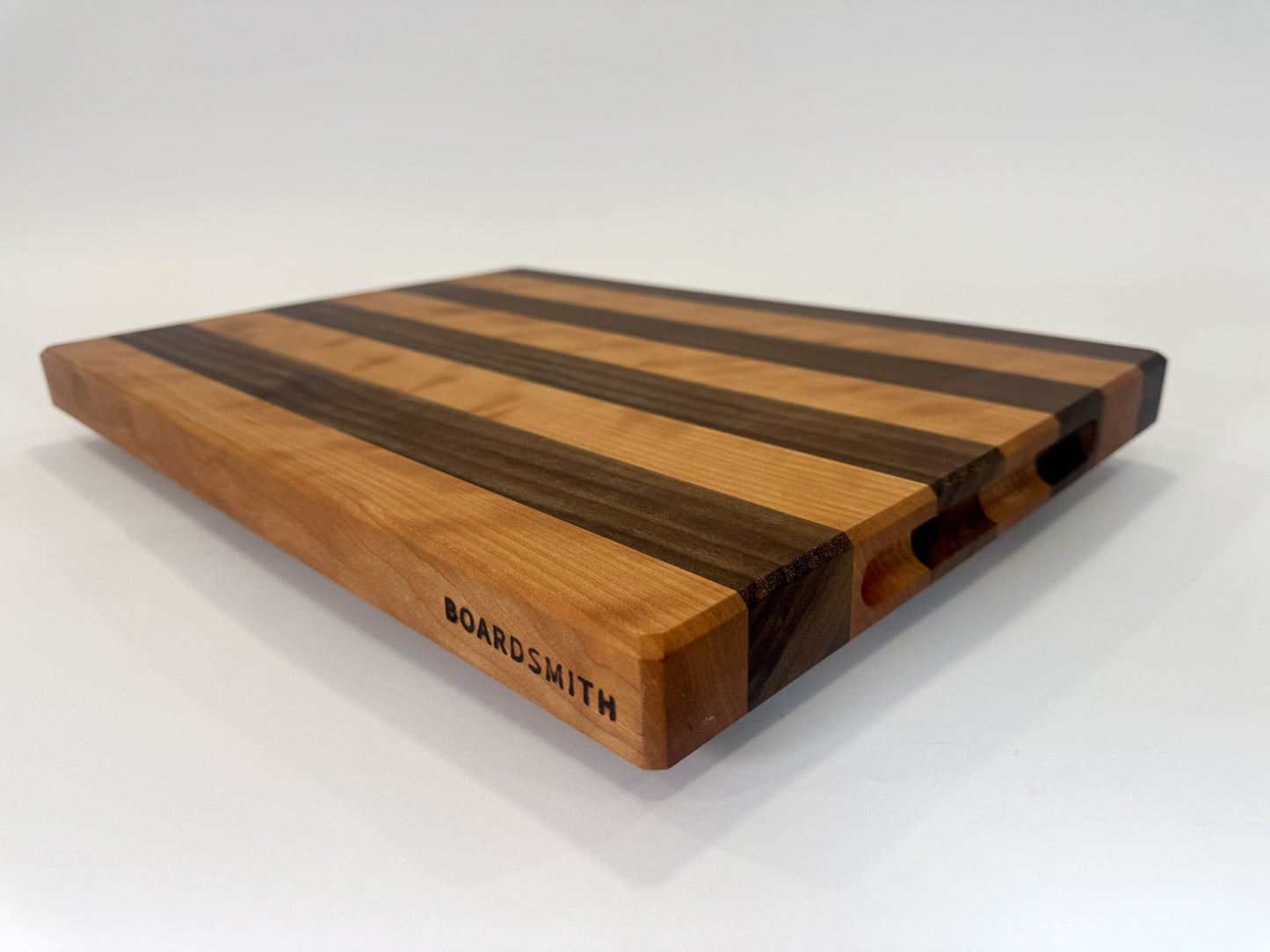 627 Edge Grain Walnut and Cherry Stripes 19 1/2 x 14 x 1 3/8