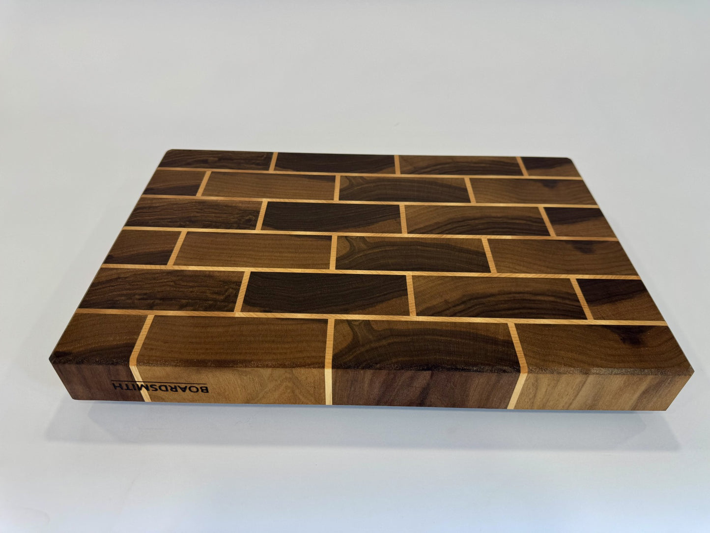 995 Walnut and Maple Brick 18 x 12 x 2 "One-Off"