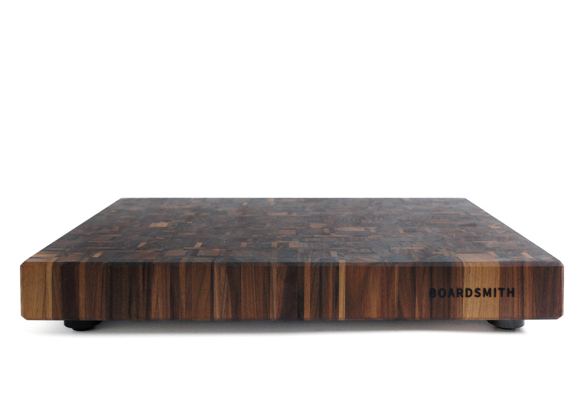 'Mosaic' End Grain Cutting Board-- Walnut