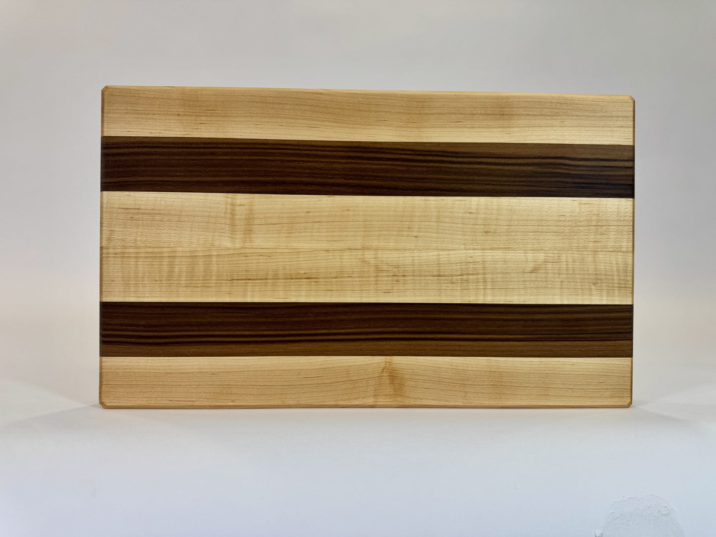 002 Edge Grain Walnut and Maple Stripes 18 x 10 1/2 x 1 1/2