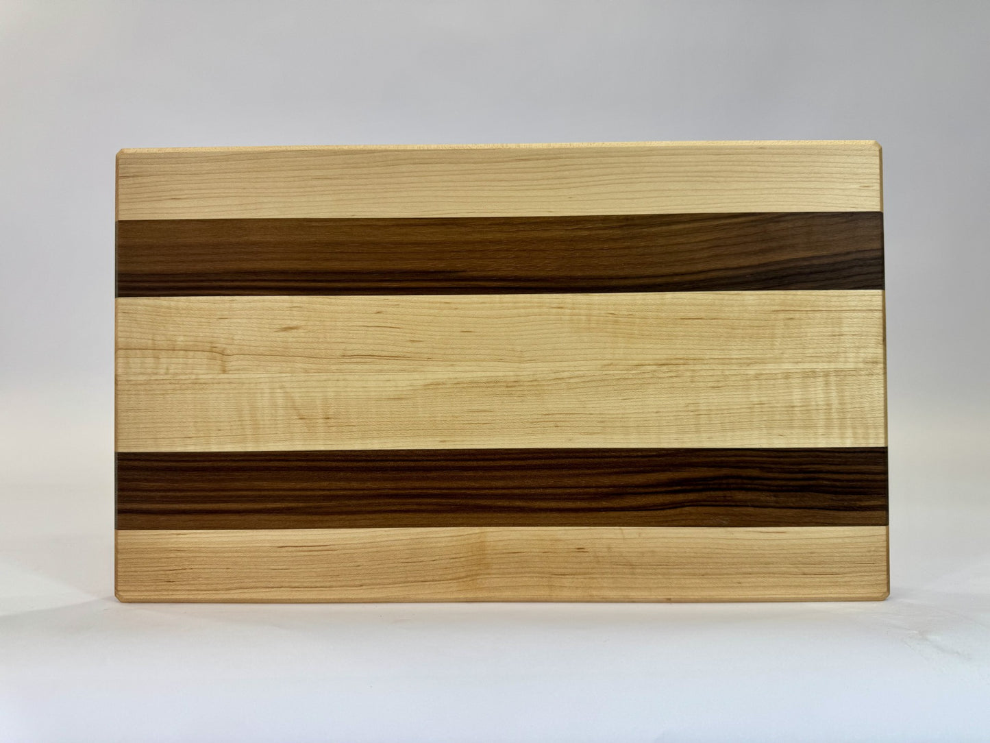 004 Edge Grain Walnut and Maple Stripes 18 x 10 1/2 x 1 1/2