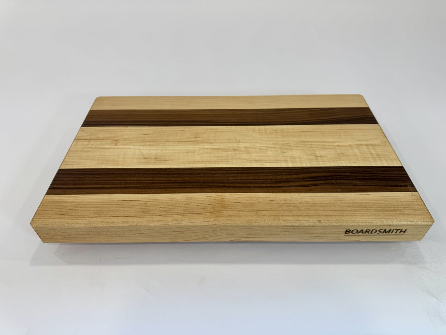 004 Edge Grain Walnut and Maple Stripes 18 x 10 1/2 x 1 1/2