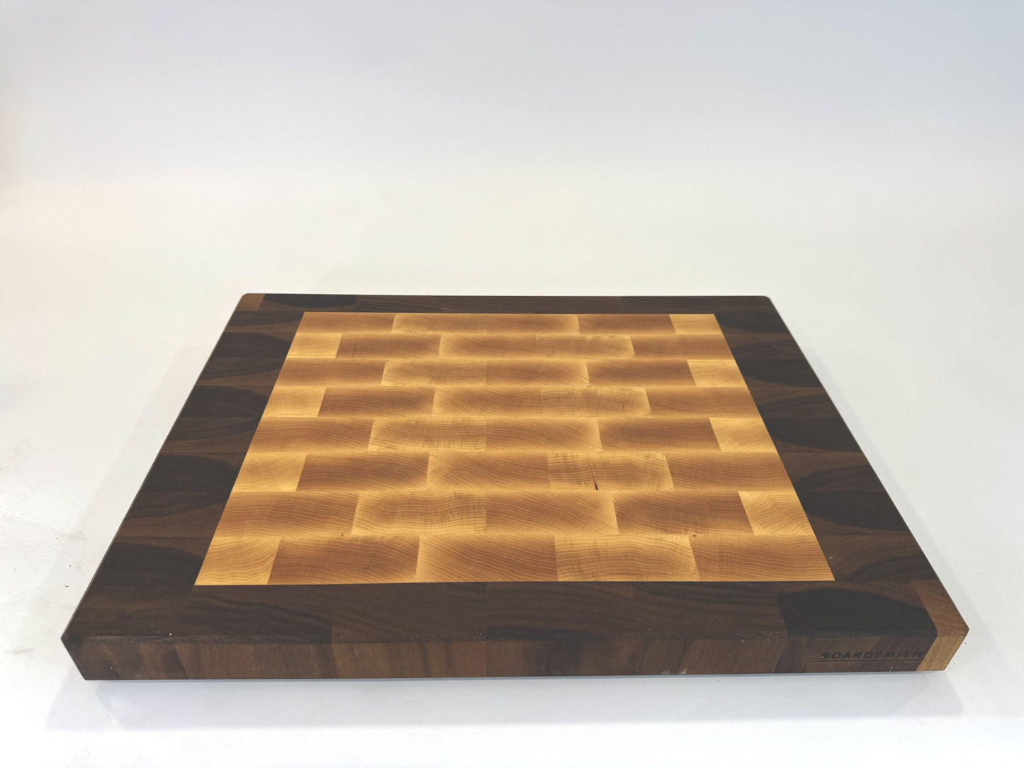 1013 Walnut and Maple Border Board 24 x 18 x 2 One-Off
