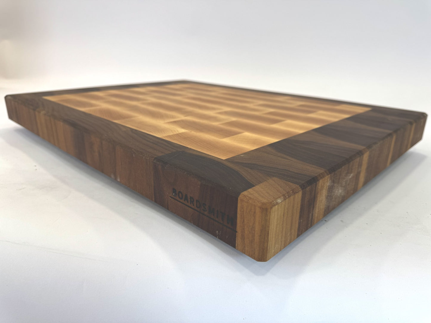 1013 Walnut and Maple Border Board 24 x 18 x 2 One-Off