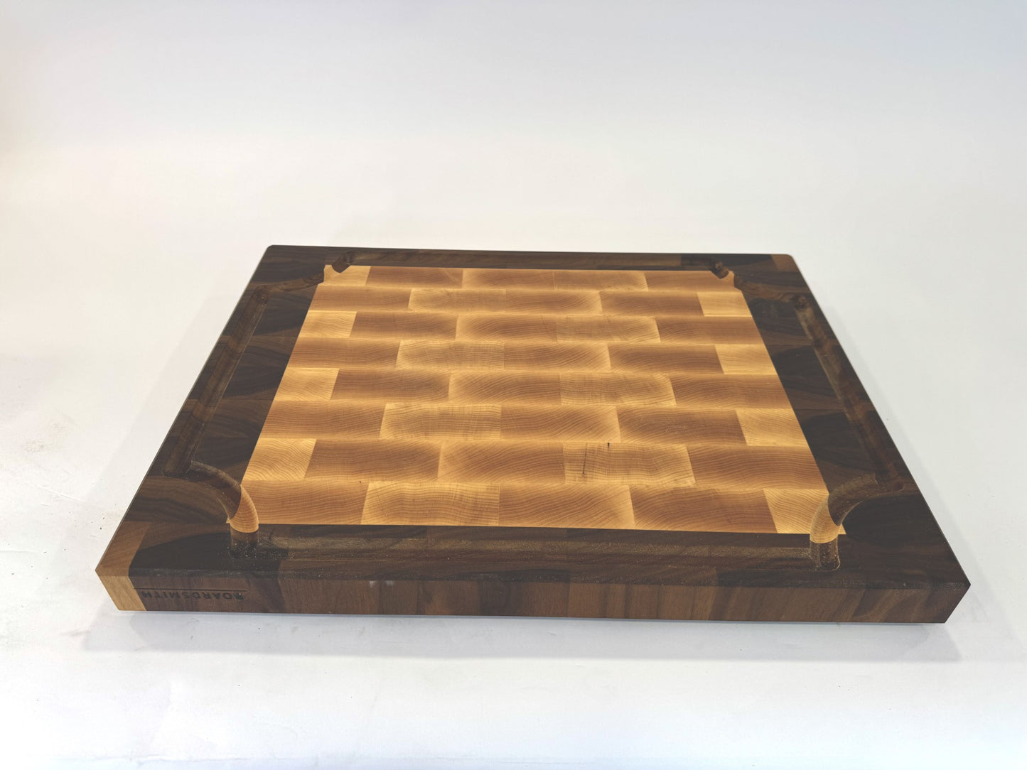 1013 Walnut and Maple Border Board 24 x 18 x 2 One-Off