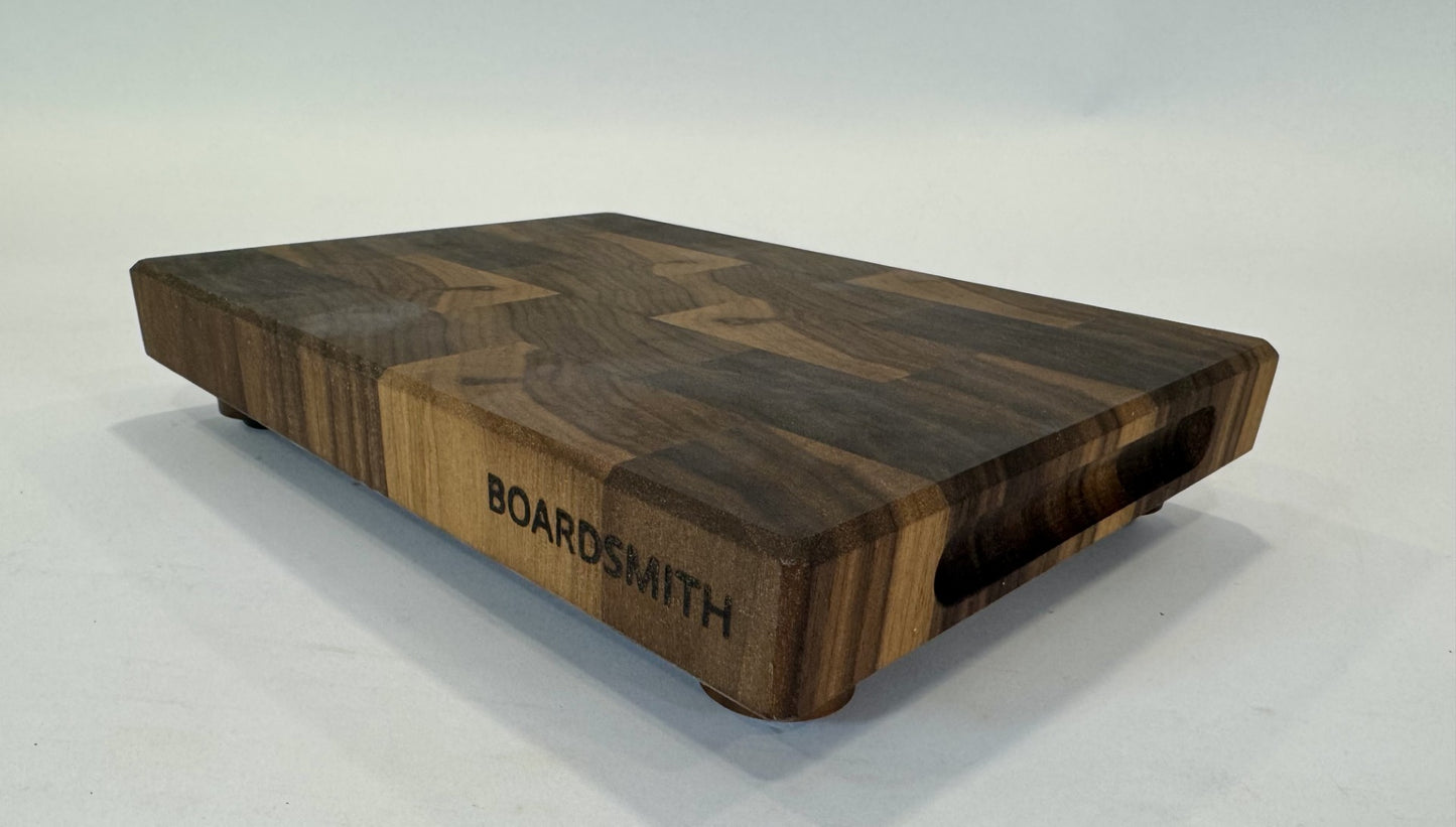 1039 Walnut Sidekick 12" x 8 3/4" x 1 3/8" "One-Off" with Feet