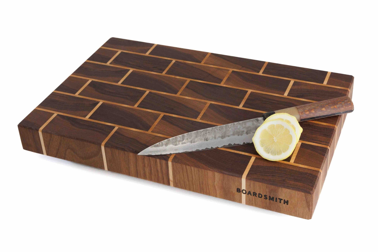 Walnut & Maple 'Brick' End Grain Cutting Board