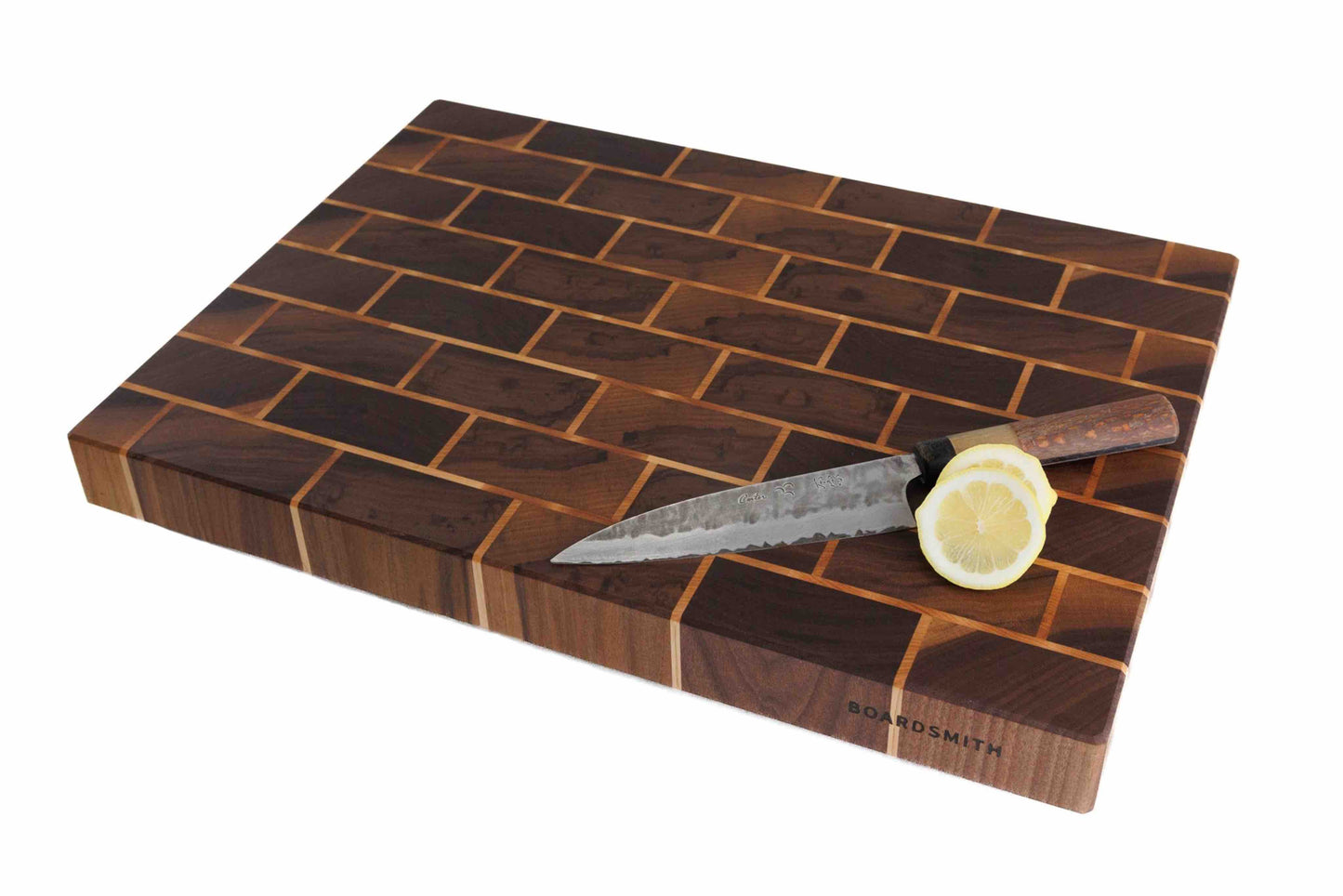 Walnut & Maple 'Brick' End Grain Cutting Board