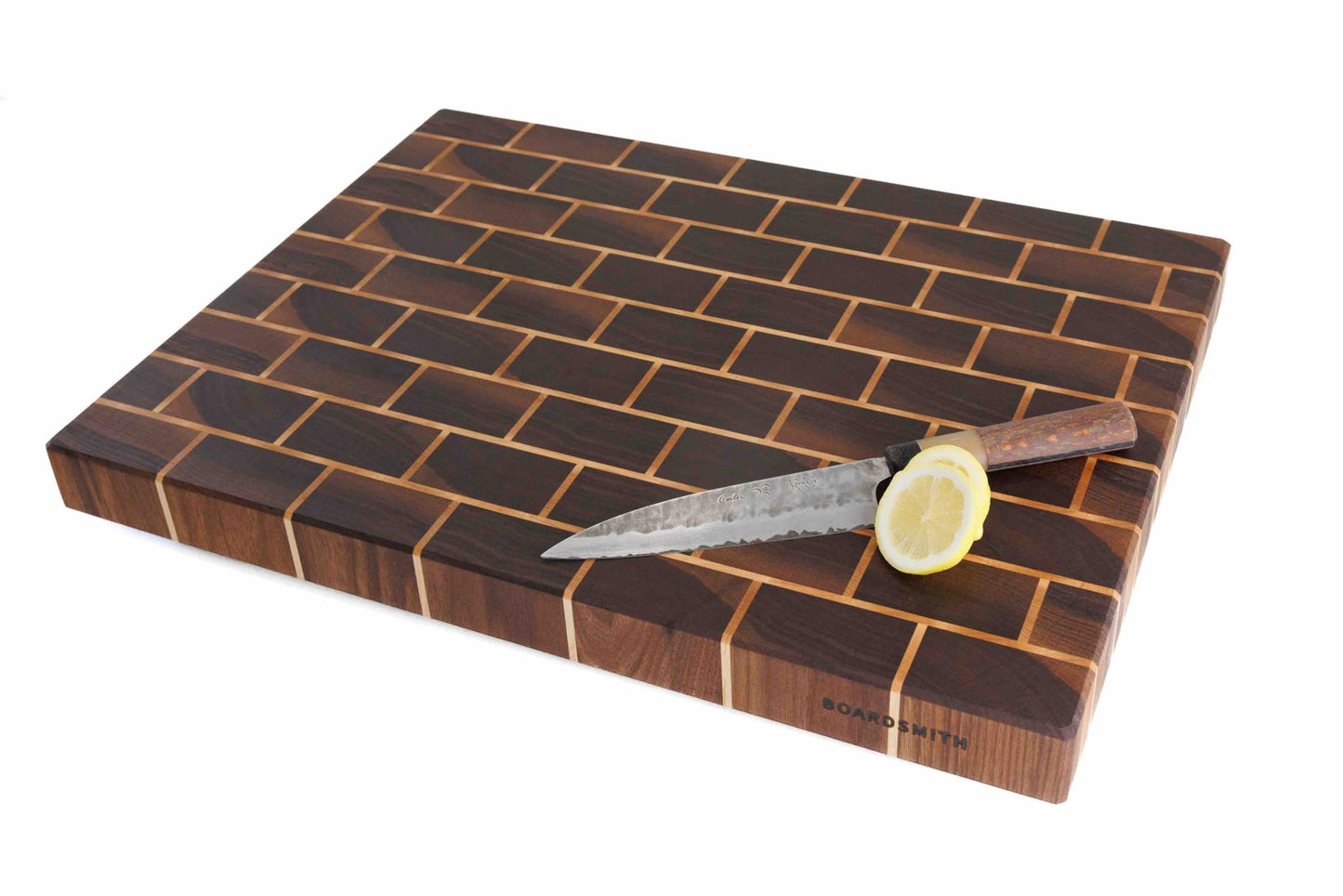 Walnut & Maple 'Brick' End Grain Cutting Board