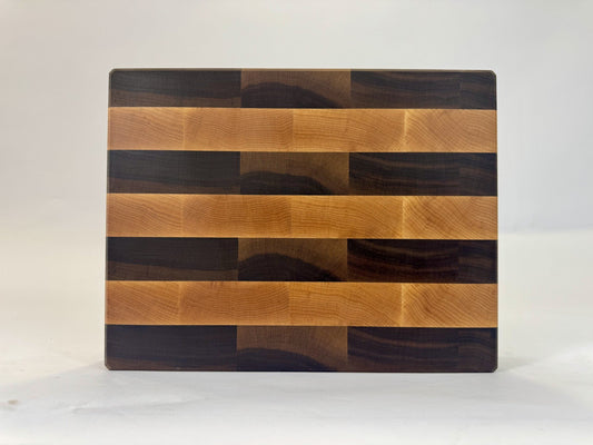 177 Maple/Walnut Stripe 14 1/4 x 11 x 2 3/4