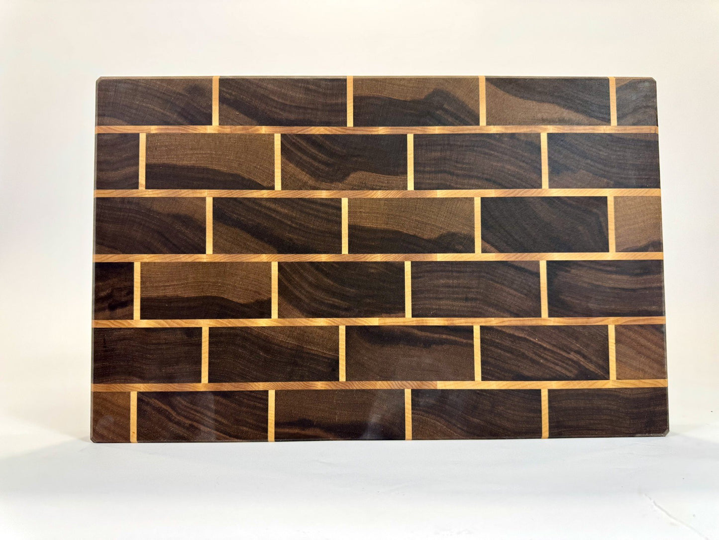 189 Walnut and Maple Brick 18 x 12 x 2
