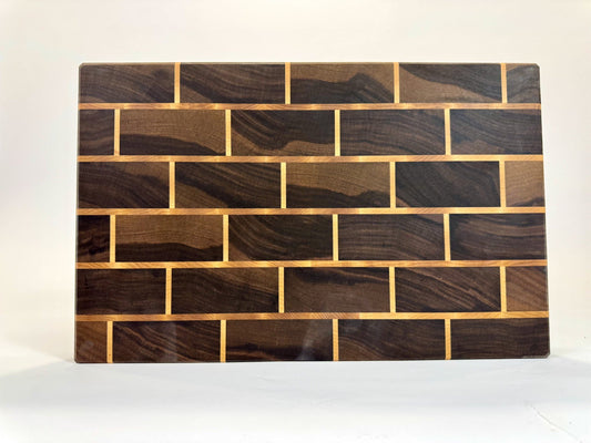 189 Walnut and Maple Brick 18 x 12 x 2