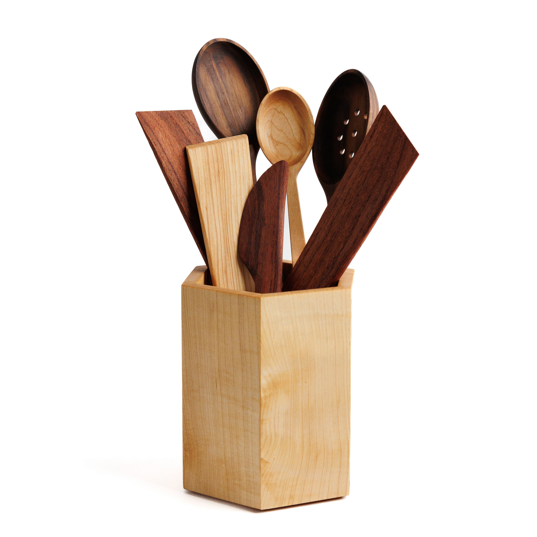 NEW! 8-Piece Wooden Utensil Set with Holder