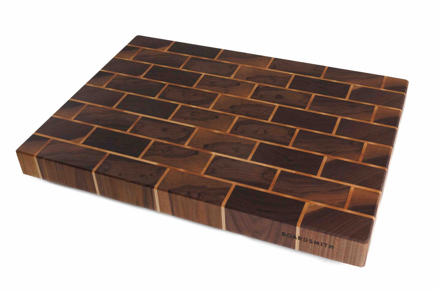 Walnut & Maple 'Brick' End Grain Cutting Board