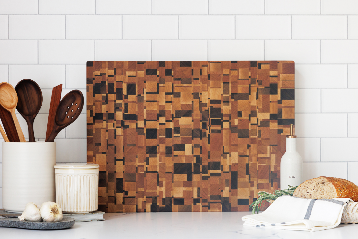 'Mosaic' End Grain Cutting Board