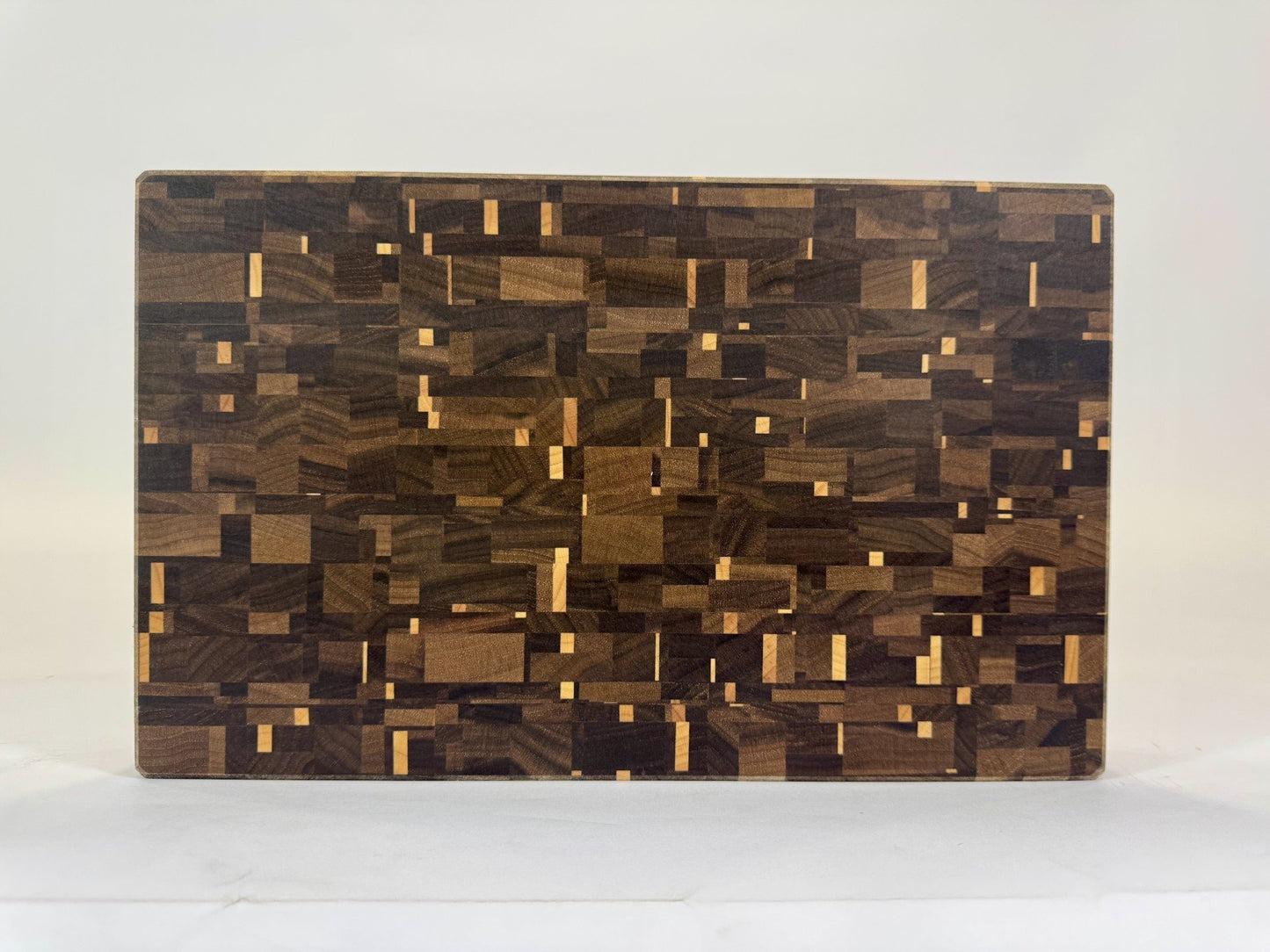 384-1 Walnut & Maple Stars Rectilinear Mosaic 14 x 8.5 x 2