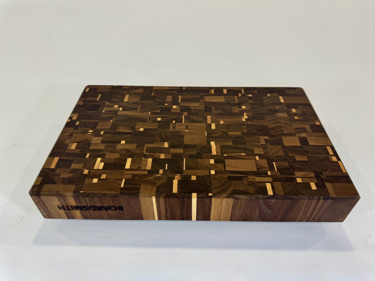 384-1 Walnut & Maple Stars Rectilinear Mosaic 14 x 8.5 x 2