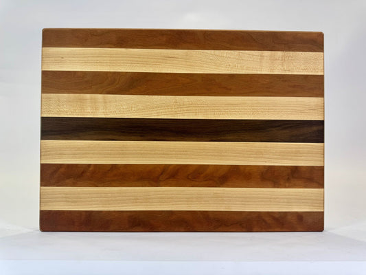409-1 Mixed Striped Edge Grain 21 x 15 x 1.5