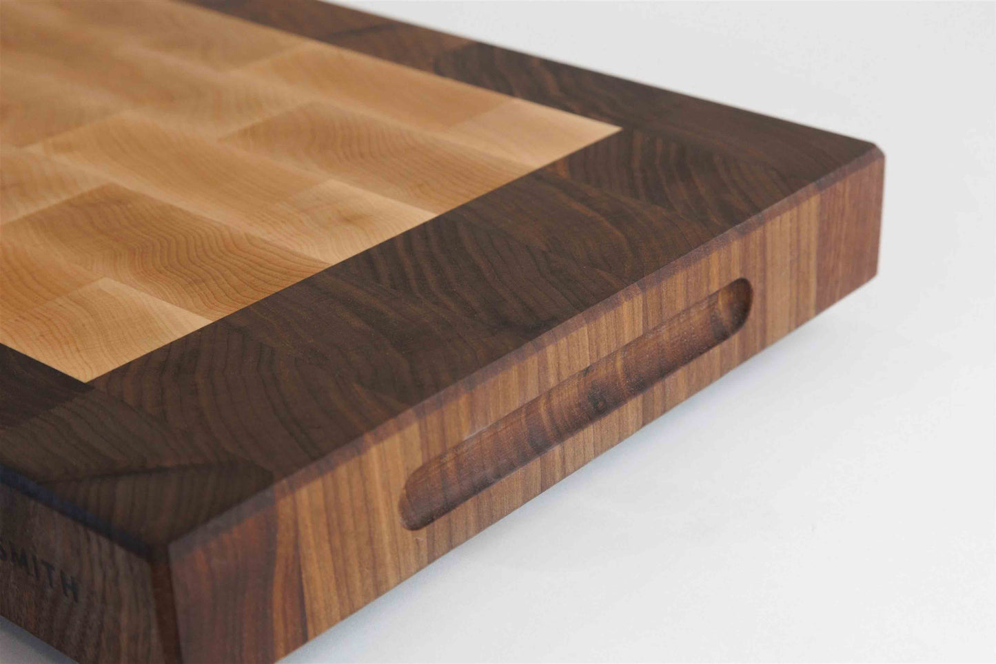 Maple & Walnut 'Border' End Grain Cutting Board