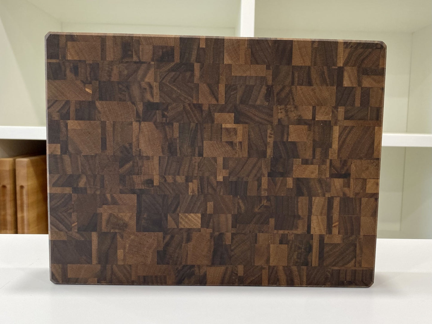 'Mosaic' End Grain Cutting Board-- Walnut