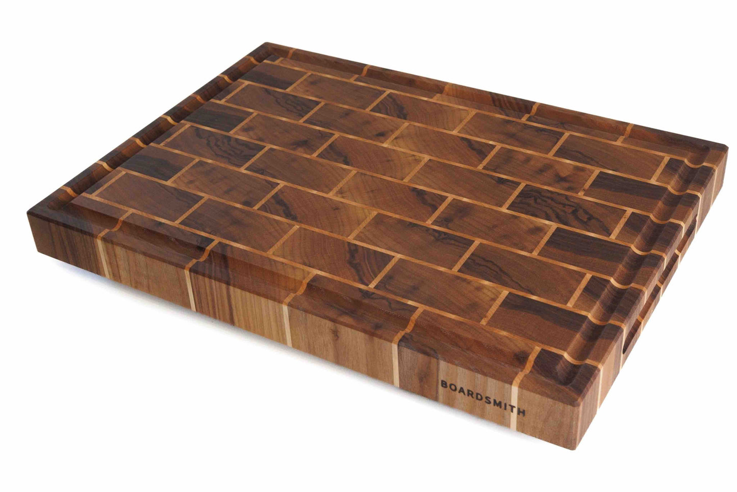 Walnut & Maple 'Brick' End Grain Cutting Board