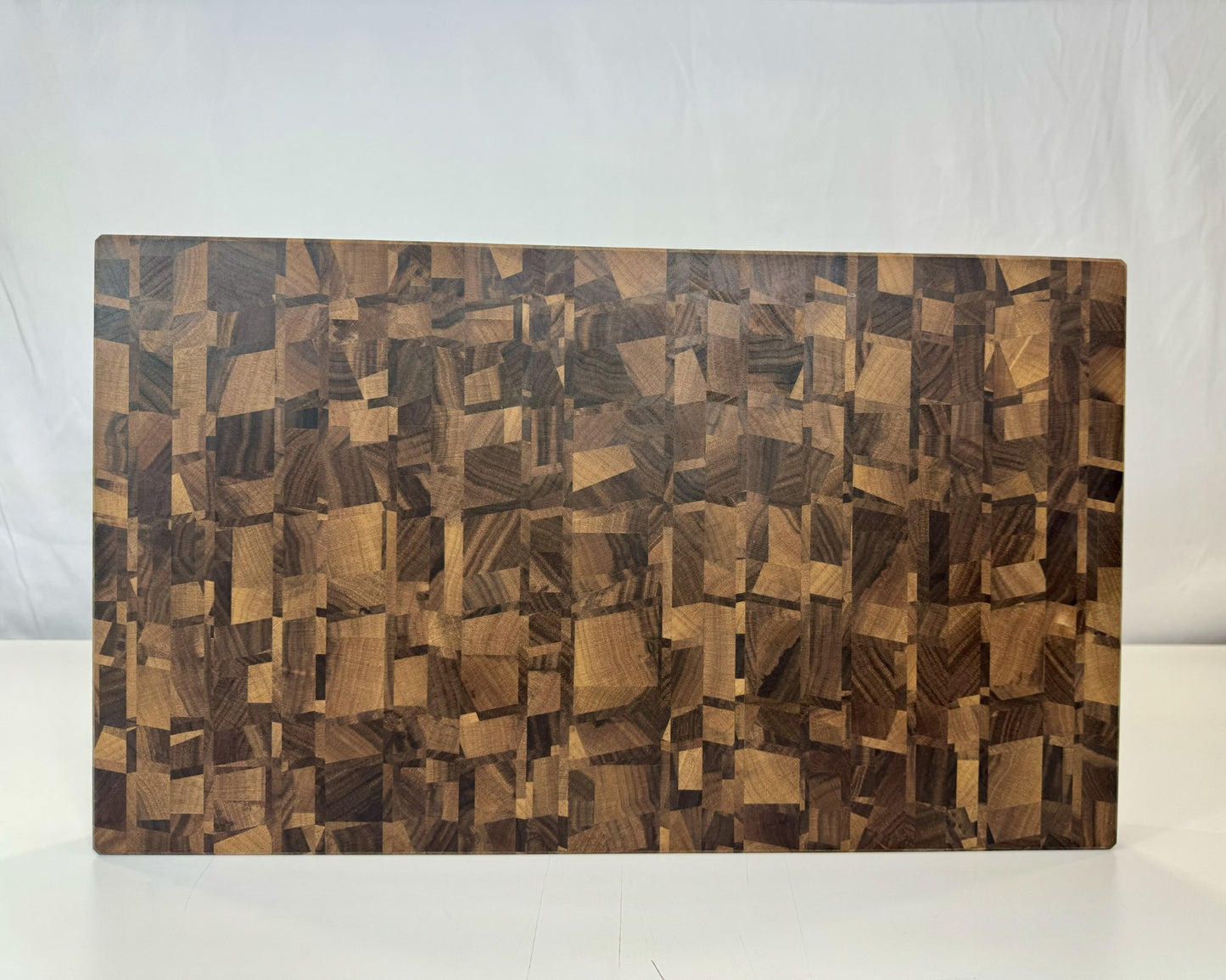 'Mosaic' End Grain Cutting Board-- Walnut