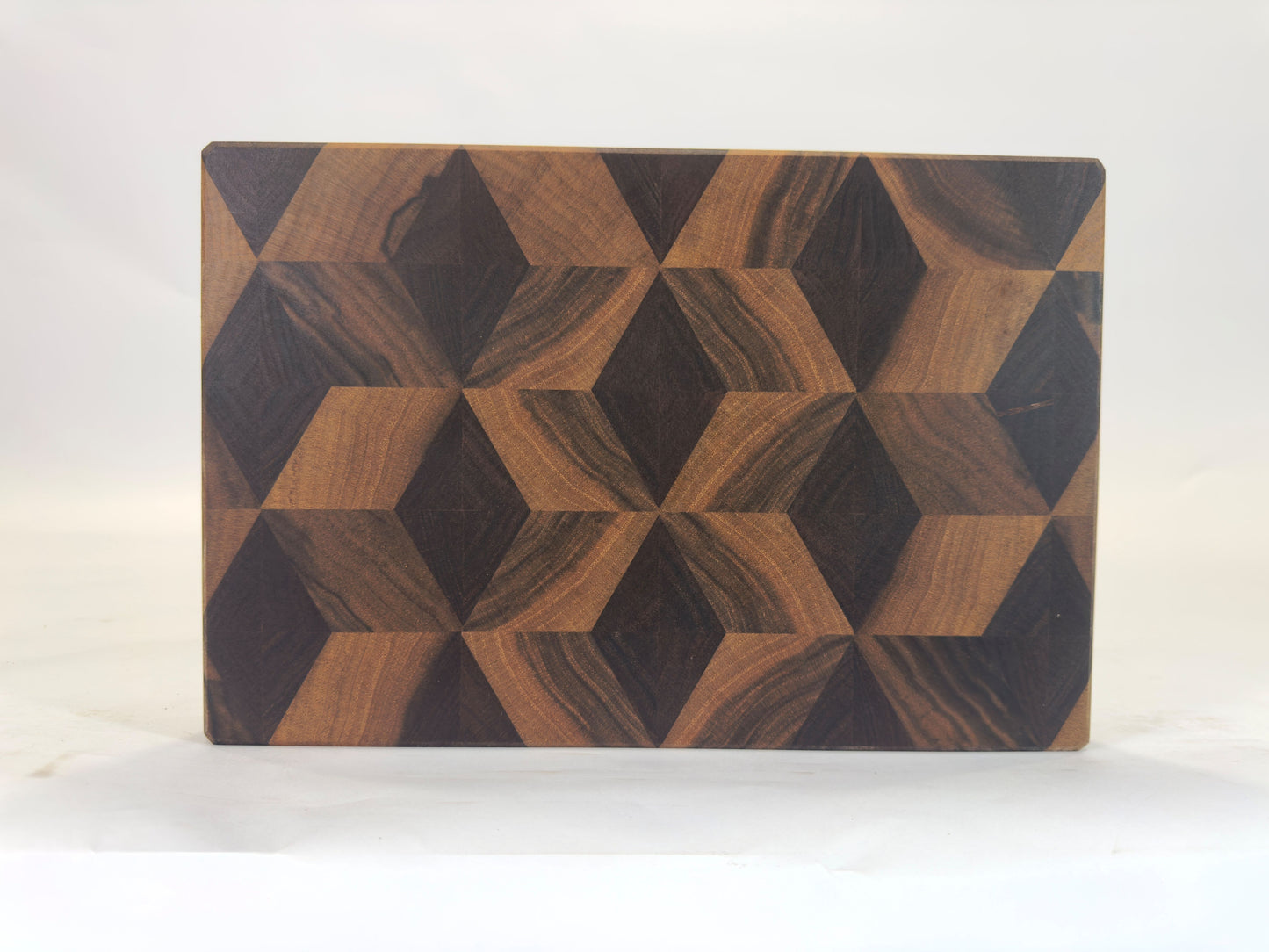 917 Walnut 14 1/4 x 8 3/4 x 2 Diamond Pattern