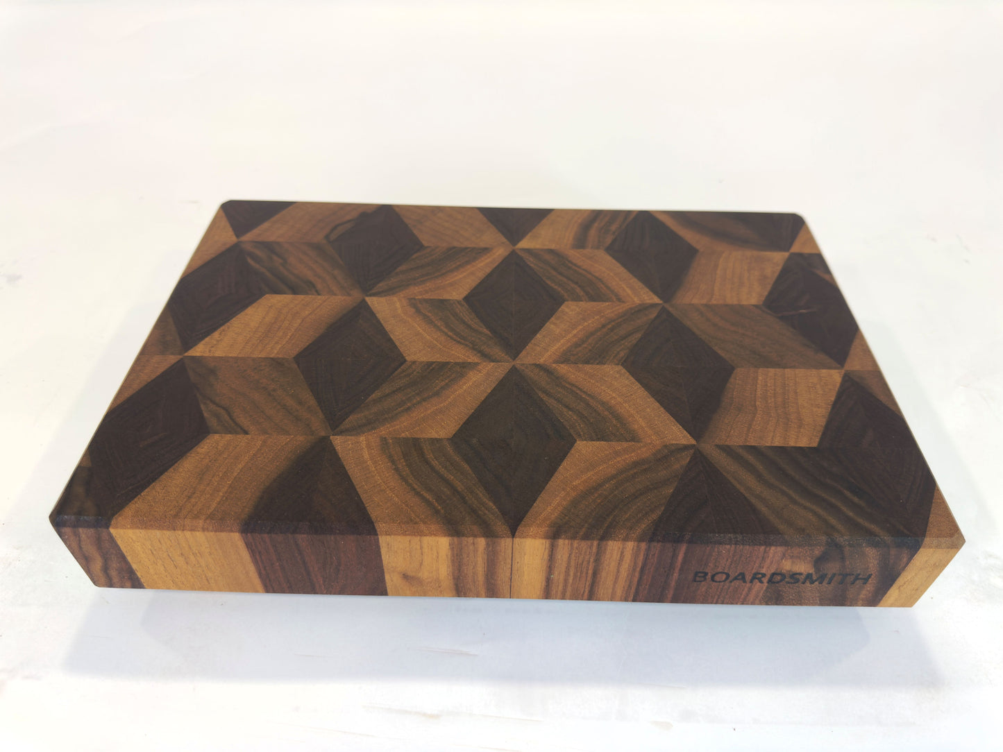 917 Walnut 14 1/4 x 8 3/4 x 2 Diamond Pattern