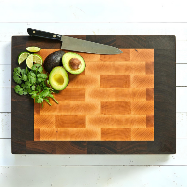 WELLB® Grande Wood Cutting Board, Edge grain, walnut, maple, cherry